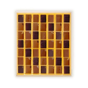 Écrin assortiment chocolat lait et noir