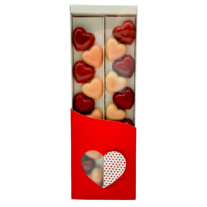 Écrin de 20 Cœurs en Chocolat – Création Spéciale Saint-Valentin